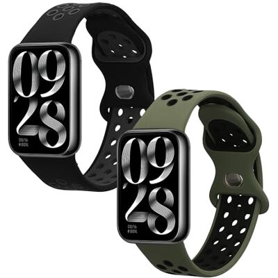 kwmobile Pulseira compatível com Xiaomi Smart Band 8 Pro/Band 9 Pro/Redmi Watch 5 / Redmi Watch 4 bracelete 2 correias de silicone flexíveis tamanho ajustável kwmobile Pulseira compatível com Xiaomi Smart Band 8 Pro/Band 9 Pro/Redmi Watch 5 / Redmi Watch 4 bracelete 2 correias de silicone flexíveis tamanho ajustável