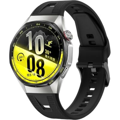 QJONSIU Correia compatível com Huawei Watch GT 7 Pro, respirável correia de silicone suave Strap agradável à pele QJONSIU Correia compatível com Huawei Watch GT 7 Pro, respirável correia de silicone suave Strap agradável à pele