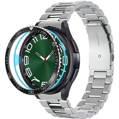 Spigen Bezel Tune Styling compatível com Samsung Galaxy Watch 6 Classic 47 mm bisel adesivo cobertura anel (2023) preto Spigen Bezel Tune Styling compatível com Samsung Galaxy Watch 6 Classic 47 mm bisel adesivo cobertura anel (2023) preto
