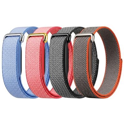 Astorgos Correia de nylon respirável compatível com Fitbit Air Tira desportiva para Google Fitbit Air, correia de silicone suave, fecho ajustável, para homem e mulher Astorgos Correia de nylon respirável compatível com Fitbit Air Tira desportiva para Google Fitbit Air, correia de silicone suave, fecho ajustável, para homem e mulher