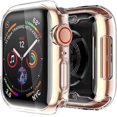 AVANA Capa para Apple Watch Series 9/8 / 7 45 mm capa protetora macia silicone TPU capa iWatch Cover protetor de ecrã transparente Slim Case Allround transparente AVANA Capa para Apple Watch Series 9/8 / 7 45 mm capa protetora macia silicone TPU capa iWatch Cover protetor de ecrã transparente Slim Case Allround transparente