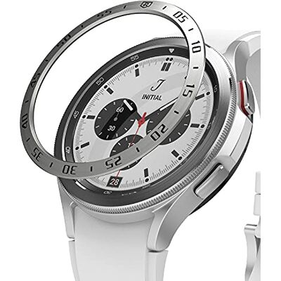 Ringke Bezel Styling Compatível com protetor Samsung Galaxy Watch 4 Classic (46 mm) capa autocolante em aço inoxidável para relógio de bisel, capa Galaxy Watch 4 Classic 46 mm 46-01 (ST) Silver Ringke Bezel Styling Compatível com protetor Samsung Galaxy Watch 4 Classic (46 mm) capa autocolante em aço inoxidável para relógio de bisel, capa Galaxy Watch 4 Classic 46 mm 46-01 (ST) Silver