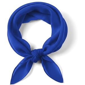 TigerTie Nicki pano de chiffon azul real tamanho 50 cm x 50 cm pano lenço cachecol TigerTie Nicki pano de chiffon azul real tamanho 50 cm x 50 cm pano lenço cachecol