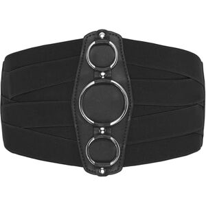 BlackButterfly Cinto treliça elástica de espartilho de cintura de 18 cm, Preto, M BlackButterfly Cinto treliça elástica de espartilho de cintura de 18 cm, Preto, M