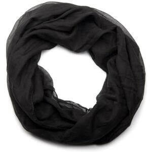 styleBREAKER Cachecol tubular liso e de uma só cor, ideal para o verão, feito de material fluido, macio, respirável e moderno, mede 77 x 46 cm, Preto, Tamanho único styleBREAKER Cachecol tubular liso e de uma só cor, ideal para o verão, feito de material fluido, macio, respirável e moderno, mede 77 x 46 cm, Preto, Tamanho único