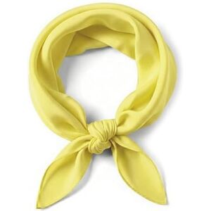 TigerTie Nicki pano de chiffon amarelo tamanho 50 cm x 50 cm pano lenço cachecol TigerTie Nicki pano de chiffon amarelo tamanho 50 cm x 50 cm pano lenço cachecol