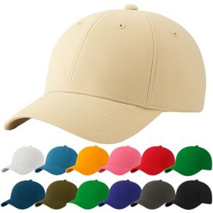 4sold Boné para homem 100 % algodão, ajustável, leve, respirável verão, desporto e uso diário, estilo clássico sem logotipo, confortável e adequado para exterior 4sold Boné para homem 100 % algodão, ajustável, leve, respirável verão, desporto e uso diário, estilo clássico sem logotipo, confortável e adequado para exterior