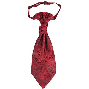 WANYING Homem gravata de padrão pré-amarrada ajustável com fecho de gancho padrão de casamento Paisley, Borgonha, Talla única WANYING Homem gravata de padrão pré-amarrada ajustável com fecho de gancho padrão de casamento Paisley, Borgonha, Talla única