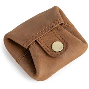 Berliner Bags Lena carteira pequena de pele autêntica com fecho de botão metálico e ficha para carrinho, ideal para moedas, para homem e mulher, Camelo, Clássico Berliner Bags Lena carteira pequena de pele autêntica com fecho de botão metálico e ficha para carrinho, ideal para moedas, para homem e mulher, Camelo, Clássico