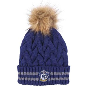 HARRY POTTER Gorro, gorro inverno para crianças adolescentes e adultos, gorro Hogwarts, gorro Pom Gryffindor Slytherin Ravenclaw e Hufflepuff, acessórios de inverno, azul HARRY POTTER Gorro, gorro inverno para crianças adolescentes e adultos, gorro Hogwarts, gorro Pom Gryffindor Slytherin Ravenclaw e Hufflepuff, acessórios de inverno, azul