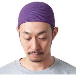 CHARM Crânio boné Islam gorros Beanie chapéu Kufi mão feito homens roxo L CHARM Crânio boné Islam gorros Beanie chapéu Kufi mão feito homens roxo L