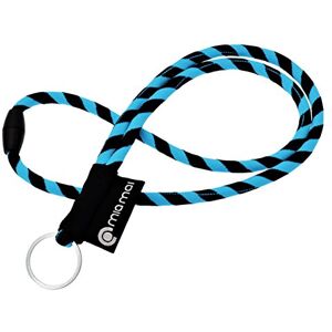 mia mai Tubular Lanyard (azul/preto, 45 cm) cordão de chaves para o pescoço com fecho de segurança, chaveiro, pendente para chaves mia mai Tubular Lanyard (azul/preto, 45 cm) cordão de chaves para o pescoço com fecho de segurança, chaveiro, pendente para chaves
