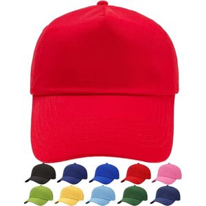 4sold Boné de beisebol para meninos e meninas, Vermelho brilhante, Tamanho único 4sold Boné de beisebol para meninos e meninas, Vermelho brilhante, Tamanho único