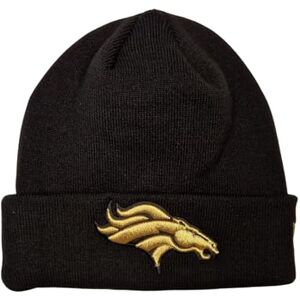 New Era NFL Gorro boné boné boné de inverno futebol americano logótipo dourado da equipa preto, Denver Broncos #35458 New Era NFL Gorro boné boné boné de inverno futebol americano logótipo dourado da equipa preto, Denver Broncos #35458