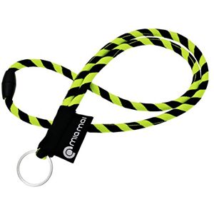 mia mai Tubular Lanyard (amarelo/preto, 45 cm) cordão de chaves para o pescoço com fecho de segurança, chaveiro, pendente para chaves mia mai Tubular Lanyard (amarelo/preto, 45 cm) cordão de chaves para o pescoço com fecho de segurança, chaveiro, pendente para chaves