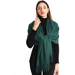 EASE LEAP Pashmina Presente Casamento Convidados Cachecol De Inverno Para Mulher Xale Festa Suave Grosso para Mulheres Estolas 200X70cm, Verde escuro EASE LEAP Pashmina Presente Casamento Convidados Cachecol De Inverno Para Mulher Xale Festa Suave Grosso para Mulheres Estolas 200X70cm, Verde escuro
