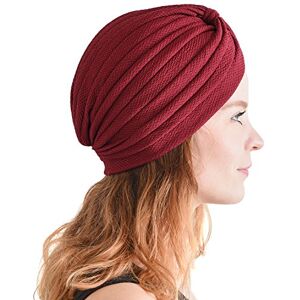 CHARM Turbantes para mulher turbante homem lenço cabeça chapéu gorro bandana tecido árabe verão disfarce borgonha CHARM Turbantes para mulher turbante homem lenço cabeça chapéu gorro bandana tecido árabe verão disfarce borgonha