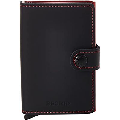 Secrid Miniwallet Black & Red, tamanho único, para adultos unissexo Secrid Miniwallet Black & Red, tamanho único, para adultos unissexo