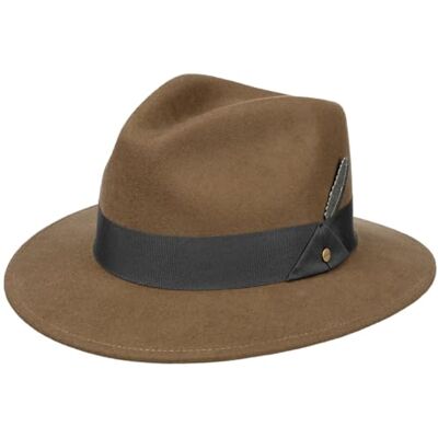 Stetson Chapéu de lã Vencaster Traveller mulher/homem ao ar livre feltro chuva com faixa de gorgorão verão / inverno Stetson Chapéu de lã Vencaster Traveller mulher/homem ao ar livre feltro chuva com faixa de gorgorão verão / inverno
