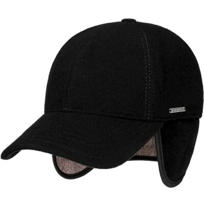 Stetson Boné de beisebol com orelhas Vaby com caxemira, homem com viseira e protetor de pescoço com orelhas boné de lã outono / inverno Stetson Boné de beisebol com orelhas Vaby com caxemira, homem com viseira e protetor de pescoço com orelhas boné de lã outono / inverno