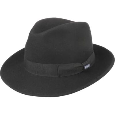 LIPODO Chapéu Bogart Basic 100% feltro de lã fedora mulher homem made in Italy verão inverno LIPODO Chapéu Bogart Basic 100% feltro de lã fedora mulher homem made in Italy verão inverno