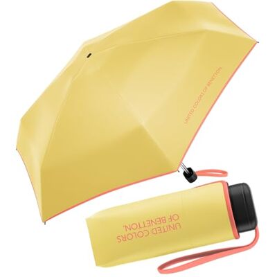 United Guarda-chuva de bolso Benetton Ultra Mini Flat sólido United Guarda-chuva de bolso Benetton Ultra Mini Flat sólido