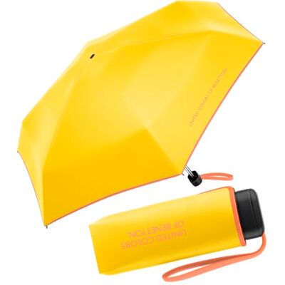 United Guarda-chuva de bolso Benetton Ultra Mini Flat sólido United Guarda-chuva de bolso Benetton Ultra Mini Flat sólido