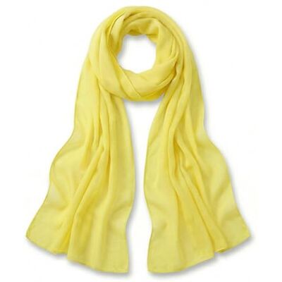 TigerTie Lenço de chiffon para mulher em monocromático, tamanho 160 cm x 36 cm, fabricado na Itália TigerTie Lenço de chiffon para mulher em monocromático, tamanho 160 cm x 36 cm, fabricado na Itália