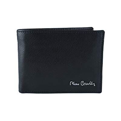Pierre Cardin , Carteira preta para homem, pele autêntica, porta-moedas, caixa de presente, preto, Nero RFID, clássico Pierre Cardin , Carteira preta para homem, pele autêntica, porta-moedas, caixa de presente, preto, Nero RFID, clássico