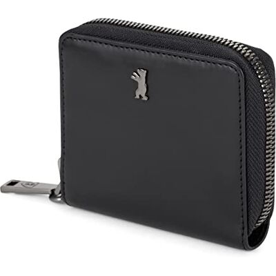 Berliner Bags Carteira de Couro Autêntico para Mulher com Proteção RFID, Compartimento para Cartões, Notas e Moedas, e Janela para DNI – Preto Negro Billetera De Cuero Auténtico 6 Tarjetas Ventana Dni Bolsillo Secreto Protección Nfc Elegante Versátil Y Berliner Bags Carteira de Couro Autêntico para Mulher com Proteção RFID, Compartimento para Cartões, Notas e Moedas, e Janela para DNI – Preto Negro Billetera De Cuero Auténtico 6 Tarjetas Ventana Dni Bolsillo Secreto Protección Nfc Elegante Versátil Y