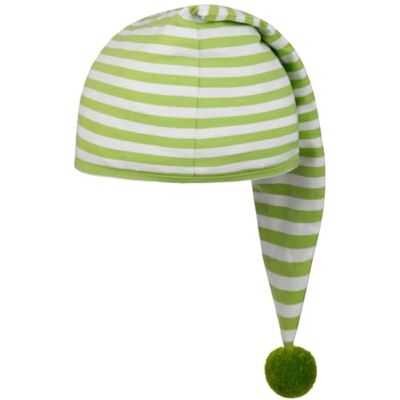 LIPODO Gorro para dormir (56 cm de comprimento), para homem e mulher, gorro de noite de algodão, tamanho único (53-60 cm), gorro de noite com pompom, gorro de ponta, para dormir à noite, verde LIPODO Gorro para dormir (56 cm de comprimento), para homem e mulher, gorro de noite de algodão, tamanho único (53-60 cm), gorro de noite com pompom, gorro de ponta, para dormir à noite, verde