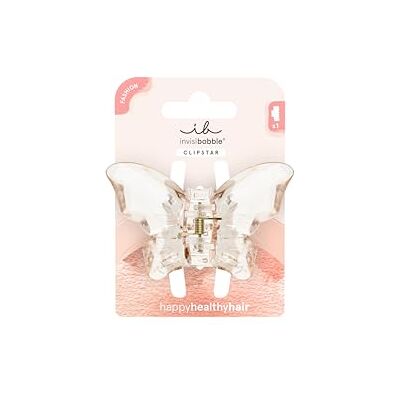 Invisibobble Clipstar Diamond Butterfly (1 unidade) Grampo de cabelo em forma de borboleta para mulheres e meninas, gancho grande rosa transparente para cabelo fino, acessório elegante com efeito Invisibobble Clipstar Diamond Butterfly (1 unidade) Grampo de cabelo em forma de borboleta para mulheres e meninas, gancho grande rosa transparente para cabelo fino, acessório elegante com efeito