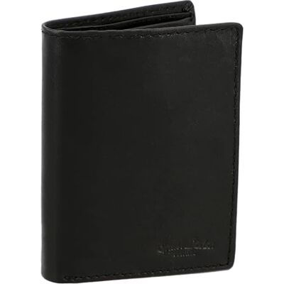 Gusti Leder Carteira de couro Macon carteira carteira carteira homem couro, preto (Schwarz 1), 9,8 cm x 2,5 cm x 13 cm, retro Gusti Leder Carteira de couro Macon carteira carteira carteira homem couro, preto (Schwarz 1), 9,8 cm x 2,5 cm x 13 cm, retro