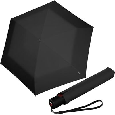 Knirps Ultra U.200 Guarda-chuva médio Duomatic de bolso, abertura e fecho automático, à prova de tempestades, resistente ao vento Knirps Ultra U.200 Guarda-chuva médio Duomatic de bolso, abertura e fecho automático, à prova de tempestades, resistente ao vento