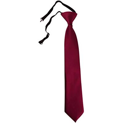 TigerTie Gravata de segurança em cor lisa, elástico pré-atado TigerTie Gravata de segurança em cor lisa, elástico pré-atado