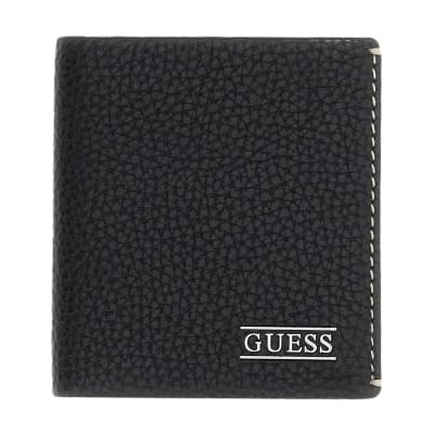 GUESS Carteira de couro Boston Bifold Wallet Black preto GUESS Carteira de couro Boston Bifold Wallet Black preto