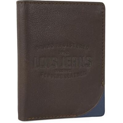 Lois Carteira de pele para homem carteira homem pele com porta-moedas interior e porta-cartões, design Slim, couro autêntico, presente elegante. Proteção RFID Lois Carteira de pele para homem carteira homem pele com porta-moedas interior e porta-cartões, design Slim, couro autêntico, presente elegante. Proteção RFID