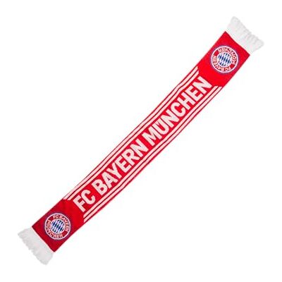 FC Bayern München Cachecol de estádio casa, vermelho e branco, tamanho único FC Bayern München Cachecol de estádio casa, vermelho e branco, tamanho único