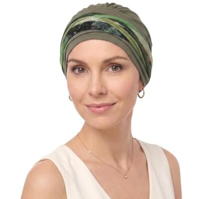 Deresina Headwear Deresina boêmio gorro de bambu para quimioterapia, turbante ergonómicos para mulher cancro perda de cabelo Deresina Headwear Deresina boêmio gorro de bambu para quimioterapia, turbante ergonómicos para mulher cancro perda de cabelo