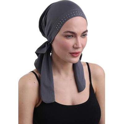 Deresina Headwear Bandana de quimioterapia pré-atada Deresina para mulher: turbante e lenço de bambu macio para a cabeça contra queda de cabelo e alopecia. Roupa respirável Deresina Headwear Bandana de quimioterapia pré-atada Deresina para mulher: turbante e lenço de bambu macio para a cabeça contra queda de cabelo e alopecia. Roupa respirável