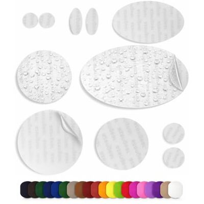aZengear Remendos de reparação de nylon autocolante remendo impermeáveis para casaco de penum, loja, saco, roupa, reparação de furos (11 peças) Formas surtidas, aplicación rápida, sin costuras, colchón inflable, paraguas, mochila, guantes aZengear Remendos de reparação de nylon autocolante remendo impermeáveis para casaco de penum, loja, saco, roupa, reparação de furos (11 peças) Formas surtidas, aplicación rápida, sin costuras, colchón inflable, paraguas, mochila, guantes