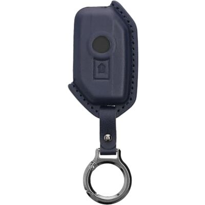 kwmobile Capa compatível com porta-chaves de BMW R1250GS C400X C400GT F900R F750GS R1200GS GS1250 capa capa para chave de motocicleta em couro inclui anel de porta-chaves azul escuro kwmobile Capa compatível com porta-chaves de BMW R1250GS C400X C400GT F900R F750GS R1200GS GS1250 capa capa para chave de motocicleta em couro inclui anel de porta-chaves azul escuro