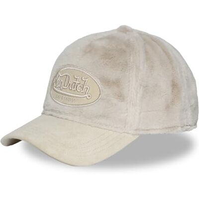 Von Dutch Boné para mulher e homem, boné de beisebol com pilação, ajustável via Snapback, branco tamanho TU Unisex, Adulto 55,5-60cm, Piel sintética, Cierre Snapback, Visera curva, Streetwear Von Dutch Boné para mulher e homem, boné de beisebol com pilação, ajustável via Snapback, branco tamanho TU Unisex, Adulto 55,5-60cm, Piel sintética, Cierre Snapback, Visera curva, Streetwear