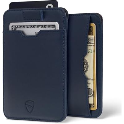 Vaultskin Chelsea Carteira de couro slim para homem com RFID Porta-cartões minimalista, pele genuína, bolso frontal, cartões e dinheiro, caixa de presente Vaultskin Chelsea Carteira de couro slim para homem com RFID Porta-cartões minimalista, pele genuína, bolso frontal, cartões e dinheiro, caixa de presente