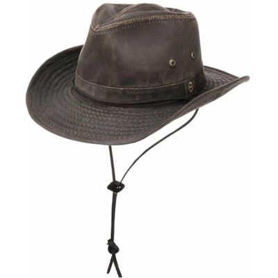 Stetson Chapéu Diaz Homem Chapéu Western com mentonera e aba moldável Chapéu de Cowboy com proteção UV 40+ Tecido com algodão em design Lavado/Usado Verão/Inverno Stetson Chapéu Diaz Homem Chapéu Western com mentonera e aba moldável Chapéu de Cowboy com proteção UV 40+ Tecido com algodão em design Lavado/Usado Verão/Inverno