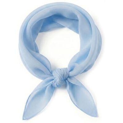 TigerTie Lenço de chiffon para mulher, cor lisa, tamanho 50 cm x 50 cm, fabricado na Itália TigerTie Lenço de chiffon para mulher, cor lisa, tamanho 50 cm x 50 cm, fabricado na Itália