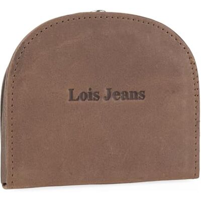 Lois Porta-moedas de pele homem compacto para uso diário, porta-moedas homem pequeno de couro com design funcional para transportar moedas e objetos essenciais com conforto, Camel Lois Porta-moedas de pele homem compacto para uso diário, porta-moedas homem pequeno de couro com design funcional para transportar moedas e objetos essenciais com conforto, Camel