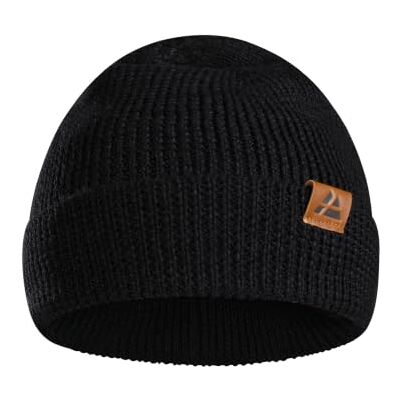 DANISH ENDURANCE Gorro de lã Merino homem com forro polar, gorro de malha, gorro de inverno homem e mulher DANISH ENDURANCE Gorro de lã Merino homem com forro polar, gorro de malha, gorro de inverno homem e mulher