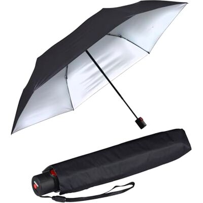 Knirps Ultra U.200 Guarda-chuva médio Duomatic de bolso, abertura e fecho automático, à prova de tempestades, resistente ao vento Knirps Ultra U.200 Guarda-chuva médio Duomatic de bolso, abertura e fecho automático, à prova de tempestades, resistente ao vento