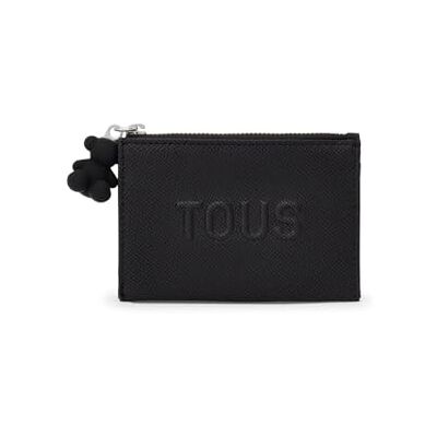 TOUS Porta-cartões preto, para mulher, medidas 8,5 x ,7 x ,5 cm, coleção La Rue New TOUS Porta-cartões preto, para mulher, medidas 8,5 x ,7 x ,5 cm, coleção La Rue New